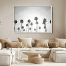 Monochrome Palms Wall Art Canvas Print – Framed Minimalist by MyGreatCanvas | Canvas Wall Art Prints | Photo Prints & Wall Decor
