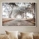 Cypress Tunnel Wall Art Canvas Print – Framed Misty Road Art by MyGreatCanvas | Canvas Wall Art Prints | Photo Prints & Wall Decor