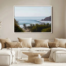 Tropical Beach Scene Wall Art Canvas Print – Framed Coastal by MyGreatCanvas | Canvas Wall Art Prints | Photo Prints & Wall Decor