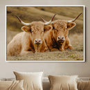 Highland Cow Wall Art Canvas Print – Framed Rustic Animal by MyGreatCanvas | Canvas Wall Art Prints | Photo Prints & Wall Decor