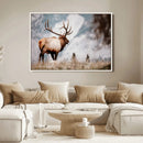 Elk Photography Wall Art Canvas Print – Framed Mountain by MyGreatCanvas | Canvas Wall Art Prints | Photo Prints & Wall Decor
