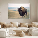 Bison Wall Art Canvas Print – Framed Buffalo Canvas Picture by MyGreatCanvas | Canvas Wall Art Prints | Photo Prints & Wall Decor