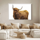 Highland Cow Wall Art Canvas Print – Framed Farmhouse Wall by MyGreatCanvas | Canvas Wall Art Prints | Photo Prints & Wall Decor