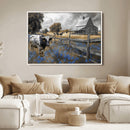 Longhorn Wall Art Canvas Print – Framed Texas Canvas Picture by MyGreatCanvas | Canvas Wall Art Prints | Photo Prints & Wall Decor