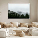 Misty Mountains Wall Art Canvas Print – Framed Foggy Forest by MyGreatCanvas | Canvas Wall Art Prints | Photo Prints & Wall Decor