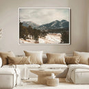 Mountain Landscape Wall Art Canvas Print – Framed Snowy by MyGreatCanvas | Canvas Wall Art Prints | Photo Prints & Wall Decor