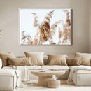 Pampas Grass Wall Art Canvas Print – Framed Neutral Tones by MyGreatCanvas | Canvas Wall Art Prints | Photo Prints & Wall Decor