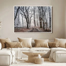 Winter Forest Wall Art Canvas Print – Framed Frosty Woodland by MyGreatCanvas | Canvas Wall Art Prints | Photo Prints & Wall Decor