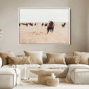Bison Herd Wall Art Canvas Print, Framed Western Landscape by MyGreatCanvas | Canvas Wall Art Prints | Photo Prints & Wall Decor