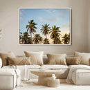 Palm Trees Wall Art Canvas Print – Framed Tropical Vibes Art by MyGreatCanvas | Canvas Wall Art Prints | Photo Prints & Wall Decor