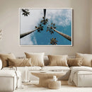Tropical Palm Trees Wall Art Canvas Print Framed California by MyGreatCanvas | Canvas Wall Art Prints | Photo Prints & Wall Decor