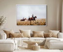 Western Cowboys Wall Art Canvas Print – Rustic Prairie