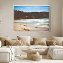Tranquil Beach Wall Art Canvas Print – Framed Blue Ocean by MyGreatCanvas | Canvas Wall Art Prints | Photo Prints & Wall Decor
