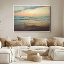 Sunset Seascape Wall Art Canvas Print – Framed Pastel Ocean by MyGreatCanvas | Canvas Wall Art Prints | Photo Prints & Wall Decor