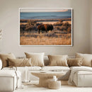 Western Framed Bison Wall Art Canvas Print by MyGreatCanvas | Canvas Wall Art Prints | Photo Prints & Wall Decor