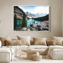 Canadian Rockies Wall Art Canvas Print – Framed Mountain by MyGreatCanvas | Canvas Wall Art Prints | Photo Prints & Wall Decor
