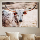 Majestic Texas Longhorn Bull Wall Art Canvas Print – Rustic by MyGreatCanvas | Canvas Wall Art Prints | Photo Prints & Wall Decor
