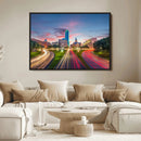 Dallas City Lights Large Wall Art Dallas Cityscape Canvas