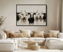 Longhorn Cattle Wall Art Canvas Print – Framed Bison Herd by MyGreatCanvas | Canvas Wall Art Prints | Photo Prints & Wall Decor