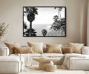 Palm Trees Wall Art Canvas Print – Framed Coastal Ocean