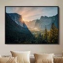 Yosemite Valley Wall Art Canvas Print – Framed Mountain