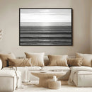 Monochrome Ocean Wall Art Canvas Print – Framed Moody Ocean by MyGreatCanvas | Canvas Wall Art Prints | Photo Prints & Wall Decor