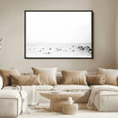 Monochrome Swimming Wall Art Canvas Print – Framed Ocean by MyGreatCanvas | Canvas Wall Art Prints | Photo Prints & Wall Decor