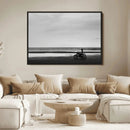 Motorcycle Beach Wall Art Canvas Print – Framed Vintage by MyGreatCanvas | Canvas Wall Art Prints | Photo Prints & Wall Decor