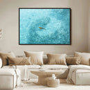 Fish Swarm Wall Art Canvas Print – Framed Marine Life Art by MyGreatCanvas | Canvas Wall Art Prints | Photo Prints & Wall Decor