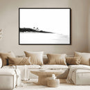Black White Beach Wall Art Canvas Print – Framed Palm Trees by MyGreatCanvas | Canvas Wall Art Prints | Photo Prints & Wall Decor