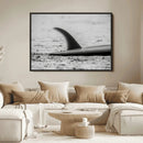 Black White Surfboard Wall Art Canvas Print – Framed by MyGreatCanvas | Canvas Wall Art Prints | Photo Prints & Wall Decor