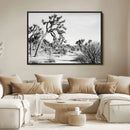 Joshua Tree Wall Art Canvas Print – Framed Desert Path Art by MyGreatCanvas | Canvas Wall Art Prints | Photo Prints & Wall Decor