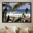 Tropical Shoreline Wall Art Canvas Print – Framed Surfer by MyGreatCanvas | Canvas Wall Art Prints | Photo Prints & Wall Decor