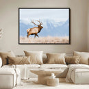 Elk Wall Art Canvas Print – Framed Mountain Wildlife Art by MyGreatCanvas | Canvas Wall Art Prints | Photo Prints & Wall Decor