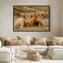 Highland Cow Wall Art Canvas Print – Framed Rustic Animal by MyGreatCanvas | Canvas Wall Art Prints | Photo Prints & Wall Decor