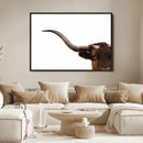 Longhorn Wall Art Canvas Print – Framed Western Cow Texas by MyGreatCanvas | Canvas Wall Art Prints | Photo Prints & Wall Decor