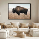 Rustic Bison Decor Wall Art Canvas Print – Framed Buffalo by MyGreatCanvas | Canvas Wall Art Prints | Photo Prints & Wall Decor