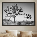 Joshua Tree Wall Art Canvas Print, Framed Monochrome Desert by MyGreatCanvas | Canvas Wall Art Prints | Photo Prints & Wall Decor