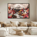 Mountain Wall Art Canvas Print – Framed Autumn Forest Art by MyGreatCanvas | Canvas Wall Art Prints | Photo Prints & Wall Decor