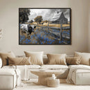 Longhorn Wall Art Canvas Print – Framed Texas Canvas Picture by MyGreatCanvas | Canvas Wall Art Prints | Photo Prints & Wall Decor