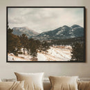 Mountain Landscape Wall Art Canvas Print – Framed Snowy by MyGreatCanvas | Canvas Wall Art Prints | Photo Prints & Wall Decor