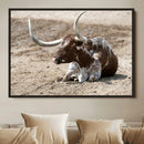 Texas Longhorn Wall Art Canvas Print – Framed Country Art by MyGreatCanvas | Canvas Wall Art Prints | Photo Prints & Wall Decor