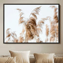 Pampas Grass Wall Art Canvas Print – Framed Neutral Tones by MyGreatCanvas | Canvas Wall Art Prints | Photo Prints & Wall Decor