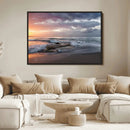 Ocean Sunset Wall Art Canvas Print – Framed Serene Coastal by MyGreatCanvas | Canvas Wall Art Prints | Photo Prints & Wall Decor
