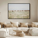 Bison Herd Wall Art Canvas Print – Framed Western Landscape by MyGreatCanvas | Canvas Wall Art Prints | Photo Prints & Wall Decor