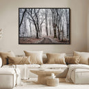 Winter Forest Wall Art Canvas Print – Framed Frosty Woodland by MyGreatCanvas | Canvas Wall Art Prints | Photo Prints & Wall Decor