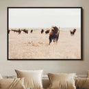 Bison Herd Wall Art Canvas Print, Framed Western Landscape by MyGreatCanvas | Canvas Wall Art Prints | Photo Prints & Wall Decor