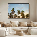 Palm Trees Wall Art Canvas Print – Framed Tropical Vibes Art by MyGreatCanvas | Canvas Wall Art Prints | Photo Prints & Wall Decor