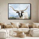 Texas Longhorn Wall Art Canvas Print – Framed Western Rustic by MyGreatCanvas | Canvas Wall Art Prints | Photo Prints & Wall Decor