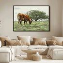 Texas Longhorn Wall Art Canvas Print – Framed Rustic Ranch by MyGreatCanvas | Canvas Wall Art Prints | Photo Prints & Wall Decor
